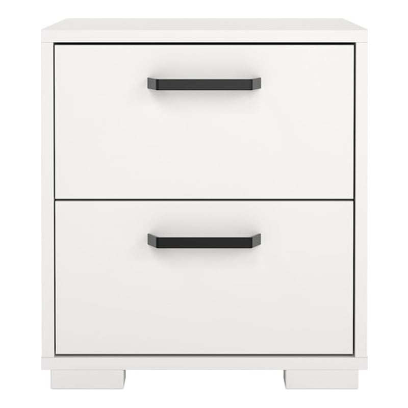 Tvilum Sofia White 2 Drawer Nightstand