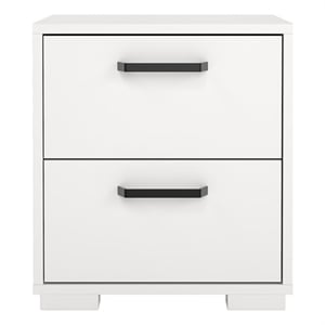 Tvilum Sofia White 2 Drawer Nightstand