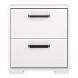 Tvilum Sofia White 2 Drawer Nightstand