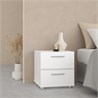 Tvilum Austin White  2 Drawer Nightstand - Set of 2