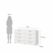 Tvilum Austin Pepe White 3 Piece Bedroom Set