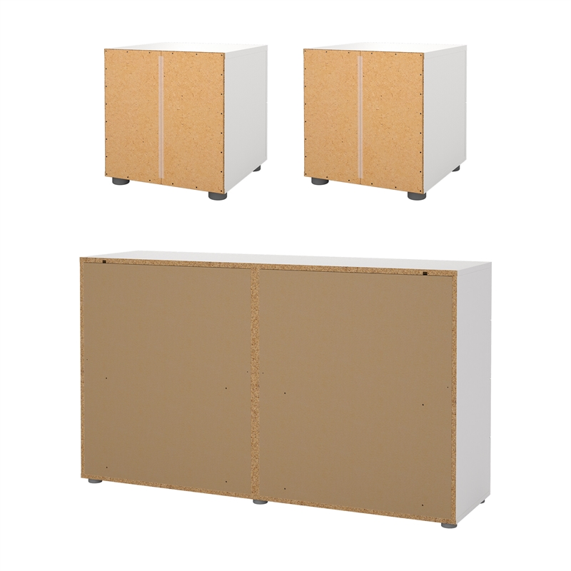 Tvilum Austin Pepe White 3 Piece Bedroom Set