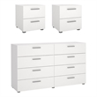 Tvilum Austin Pepe White 3 Piece Bedroom Set