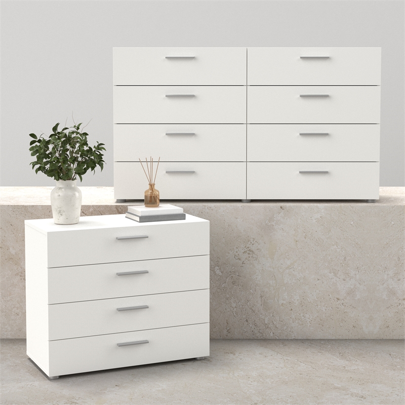 Tvilum Austin Pepe White 2-Piece Bedroom Set