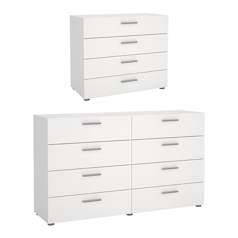 Tvilum Austin Pepe White 2-Piece Bedroom Set