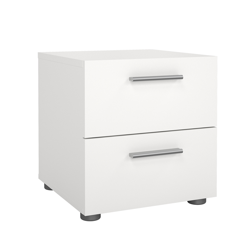 Tvilum Austin White  3-Piece Bedroom Set -Chest And Nightstand Set Of 2