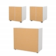 Tvilum Austin White  3-Piece Bedroom Set -Chest And Nightstand Set Of 2