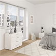 Tvilum Austin White  3-Piece Bedroom Set -Chest And Nightstand Set Of 2