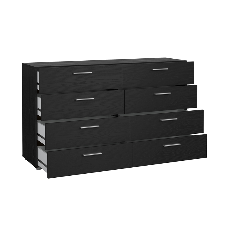Tvilum Austin Black Woodgrain 2-Piece Bedroom Set