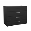 Tvilum Austin Black Woodgrain 2-Piece Bedroom Set