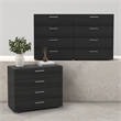 Tvilum Austin Black Woodgrain 2-Piece Bedroom Set