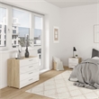 Tvilum Austin Oak/White High Gloss 2-Piece Bedroom Set