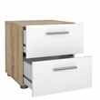 Tvilum Austin Oak/White High Gloss 2-Piece Bedroom Set
