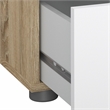 Tvilum Austin Oak/White High Gloss 2-Piece Bedroom Set