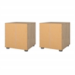 Tvilum  Austin  Jackson Hickory 2 Drawer Nightstand - Set of 2