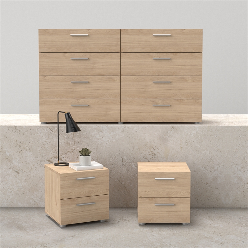 Tvilum Austin Jackson Hickory 3-Piece Bedroom Set