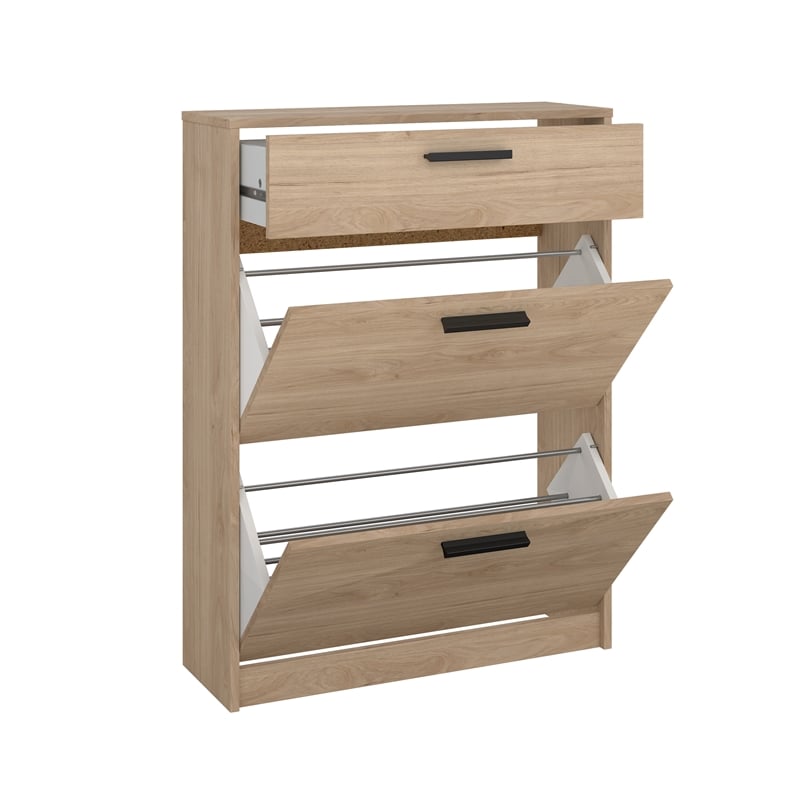 Tvilum Escape 2 Door Shoe Cabinet in Jackson Hickory