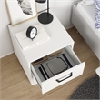 Tvilum Sofia 2 Drawer Engineered Wood Nightstand in White - Set of 2