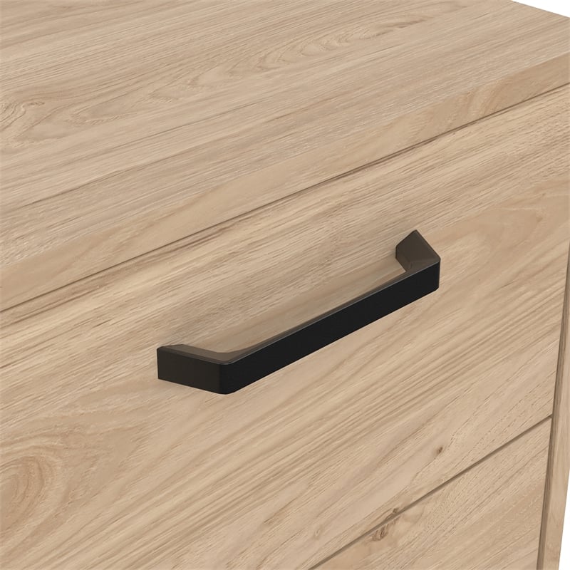 Tvilum Sofia 2 Drawer Engineered Wood Nightstand in Oak