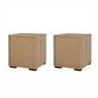 Tvilum Sofia 2 Drawer Engineered Wood Nightstand in Oak