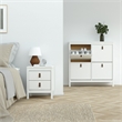Tvilum Madrid 3-Piece Engineered Wood Bedroom Set in White