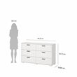 Tvilum Sofia 4-Piece Engineered Wood Bedroom Set in White