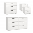 Tvilum Sofia 4-Piece Engineered Wood Bedroom Set in White