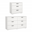 Tvilum Sofia 2-Piece Engineered Wood Bedroom Set in White