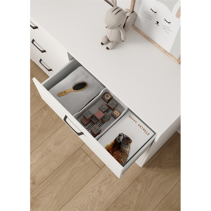 Tvilum Sofia 3-Piece Engineered Wood Bedroom Set in White