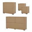 Tvilum Sofia 4-Piece Engineered Wood Bedroom Set in Oak