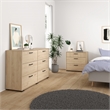 Tvilum Sofia  2-Piece Bedroom Set in Oak- 6 Drawer Double Dresser And Chest