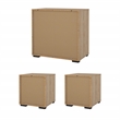 Tvilum Sofia 3-Piece Engineered Wood Bedroom Set in Oak