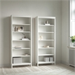 Tvilum Madrid 2-Piece Engineered Wood White Bookcase Set