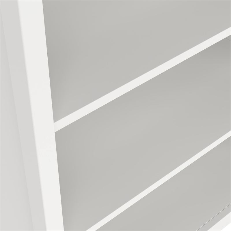 Tvilum Madrid 2-Piece Engineered Wood White Bookcase Set