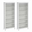 Tvilum Madrid 2-Piece Engineered Wood White Bookcase Set