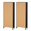 Tvilum Madrid 2-Piece Engineered Wood Matte Black Bookcase Set