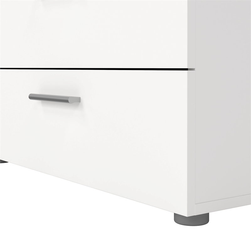 Tvilum Austin Contemporary 8 Drawer Double Dresser in White