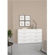 Tvilum Austin Contemporary 8 Drawer Double Dresser in White