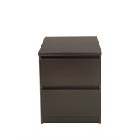 Nexera 340142 Nightstand 1 Drawer Walnut Charcoal 340142