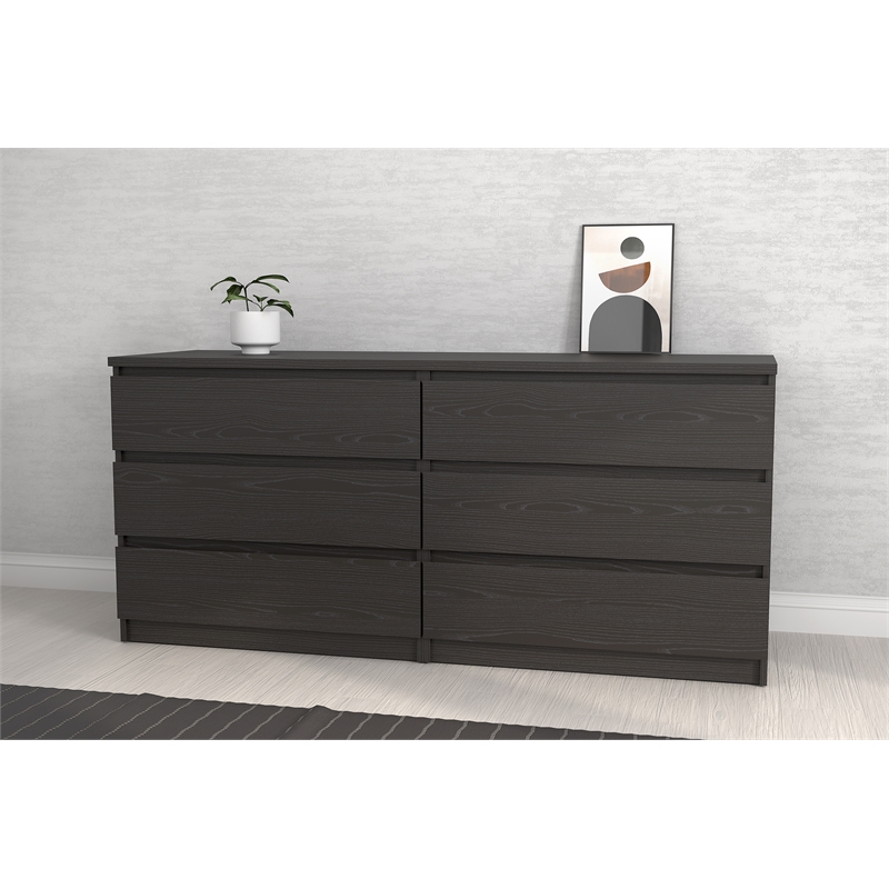 Tvilum black 6 on sale drawer dresser