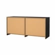 Tvilum Scottsdale 6 Drawer Double Dresser in Black Woodgrain