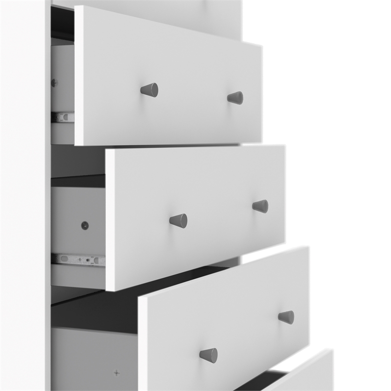Tvilum Portland 5 Drawer Chest in White 703294949