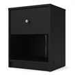 Tvilum Portland 1 Drawer Nightstand in Black
