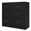 Tvilum Portland 3 Drawer Chest in Black