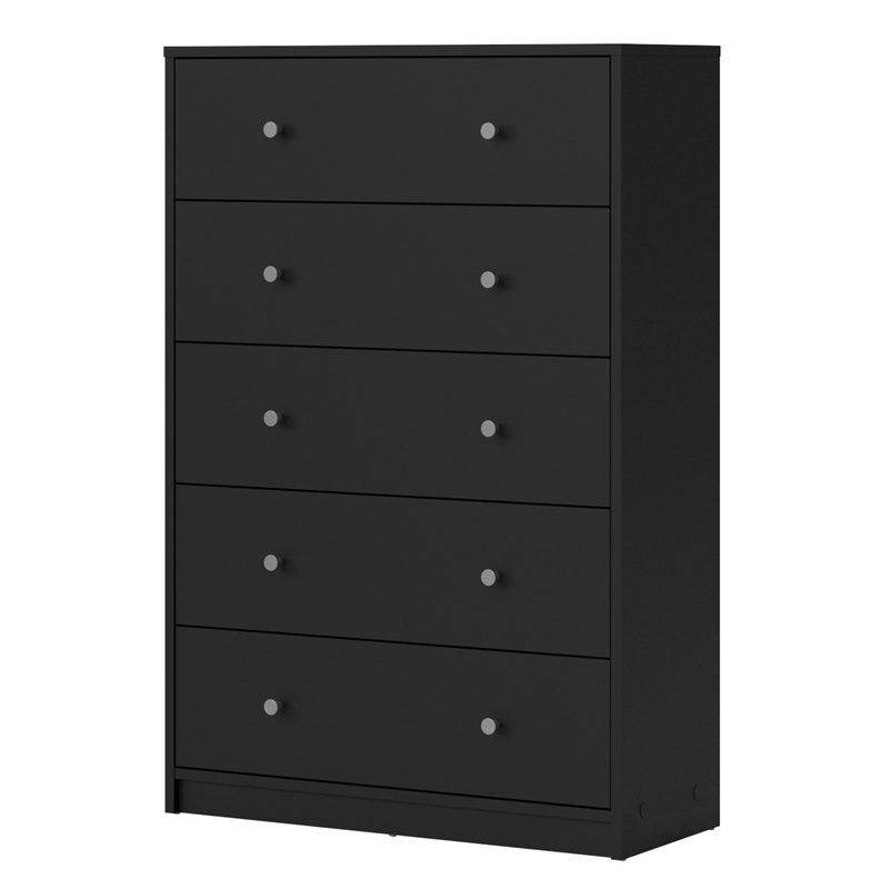 Tvilum Portland 5 Drawer Chest in Black