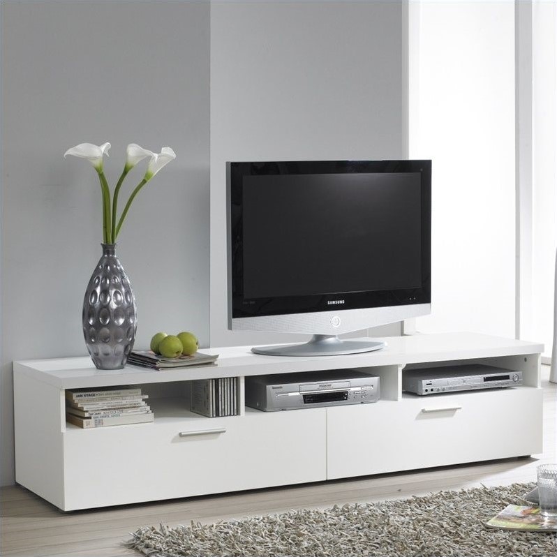 71" TV Stand in White - 7417649