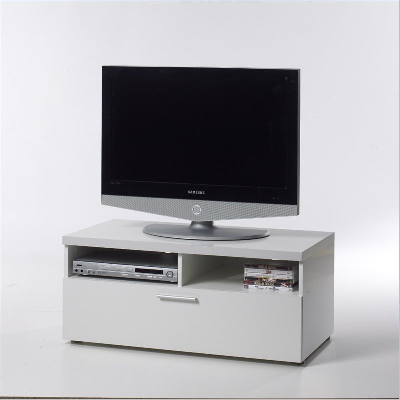 Tvilum Hayward 37" Wood TV Stand in White 7417749