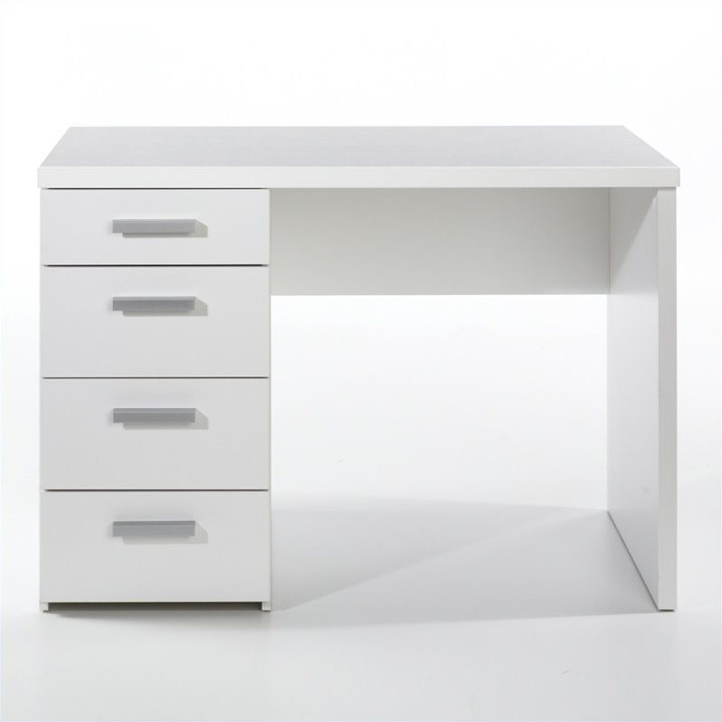 Four Drawer Desk in White 8012049