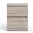 Tvilum Scottsdale 2 Drawer Wood Nightstand in Truffle