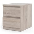 Tvilum Scottsdale 2 Drawer Wood Nightstand in Truffle